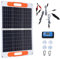 Folpus Panneau d'énergie Solaire 120W avec contrôleur Pliable pour activités de Plein air, 4 ventouses, Jardin, Yacht, Van, Voyage