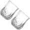 IMIKEYA Luxury Diamond Texture Tumbler Highball Glassware for Drinking Juice Beer Graceful Handle Design