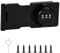 Password Hasp Locks, 4.3Inch Black 90-180 Degree Cabinet Locks Hasp Latch Barn Door Lock, Cabinet Door Combination Lock Rotary Door Lock Hasp with Screws for Cabinets, Barn Door, Outdoor, Garden