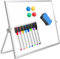 Magnetisches Whiteboard, Doppelseitige White Board Magnetische Desktop Schreibtafel Kinder Memoboard,Tragbare Staffelei Whiteboard für Kinder,Studenten, Schulbedarf, Büro (20x30CM mit Ständer)