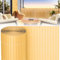 Peviasot PVC Sichtschutzmatte 90x500cm, Winddicht, Balkon Windschutz, dreifach verstärktes Design für Garten Balkon Terrassen, schimmelbeständiger Sichtschutzzaun, mit Spannbändern, Farbe Bambus