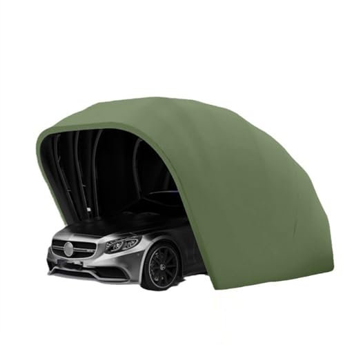 Garage Pliable Mobile, abri de Voiture extérieur Pliable, Tente de stationnement Mobile en Tissu Oxford 600D en Acier Inoxydable(L6*W2.7*H2.5M)