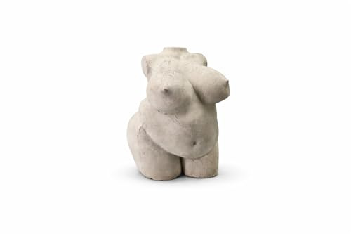 PP Pink Peachy Abstrakte Curvy Frauenkörper Skulptur aus Beton – Body Positive Torso – Handmade Kunstobjekt – Moderne Deko – ca. 11 cm
