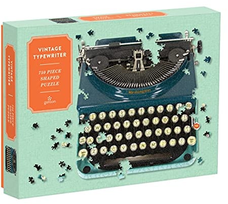 Just My Type: Vintage Typewriter 750 Piece Shaped Puzzle