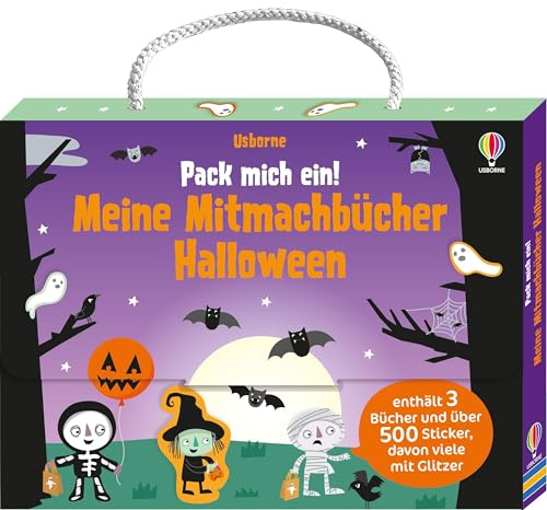 Pack mich ein! Meine Mitmachbücher: Halloween: Koffer mit drei Mitmachbüchern zum Thema Halloween – ausmalen und stickern – mit über 500 Stickern – für Kinder ab 3 Jahren (Pack-mich-ein-Mitmachbücher)