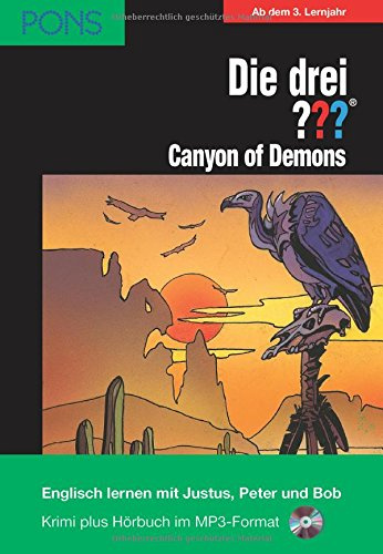 PONS Die drei ??? Canyon of Demons: Lektüre: Englisch lernen mit den 3 Fragezeichen