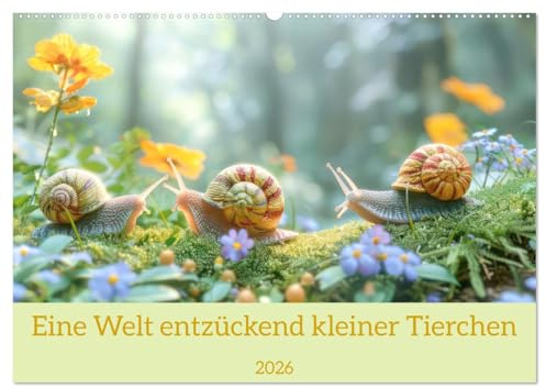 Eine Welt entzückend kleiner Tierchen (Wandkalender 2026 DIN A2 quer), CALVENDO Monatskalender: Kleine Tiere in der Natur (CALVENDO Tiere)