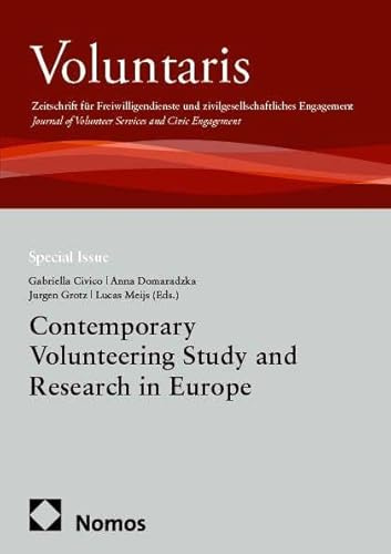 Contemporary Volunteering Study and Research in Europe: Special Issue (Sonderband Voluntaris)
