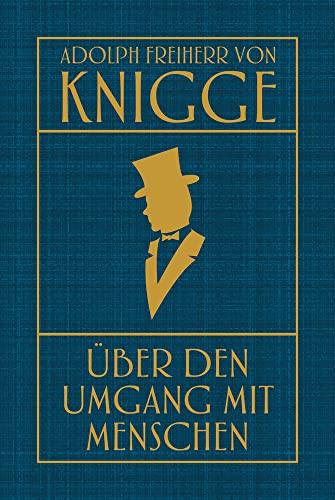 Über den Umgang mit Menschen: Leinen mit Goldprägung