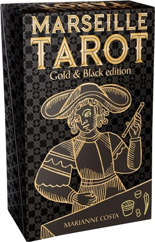 Marseille Tarot - Gold & Black Edition: 78 full col cards & instructions