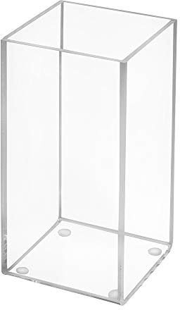 Aufbewahrungsbox aus Acrylglas 75x75mm, 50mm Hoch, transparent/durchsichtig/Kunststoff/Quadratisch/Sammelbox/ohne Deckel - Zeigis®