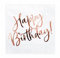 PartyDeco Happy Birthday Weiße Servietten 33x33cm 20 Stk. Geburtstag