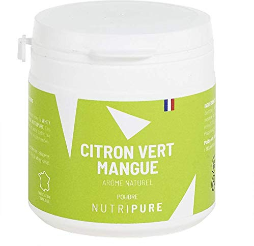 Nutripure | Arômes Naturels Whey, Protéine Végétale, Collagène, BCAA | Citron Vert Mangue | Boissons ou Pre Workout | 100% Ingrédients Naturels et BIO Compatibles | Sans Edulcorants | Made in France
