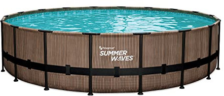 Summer Waves, Piscine Tubulaire Teck ø5.49x1.22m