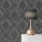 WTD 2431 Baroque Samuel M1-No.2431 Papier peint intissé Motif baroque Gris/noir