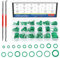 Glarks 270Pcs 18 Größen Grüner Gummi O-Ring mit 2-Pcs Mini Spezialpräzision Pick und Haken Sortiment Kit für Auto Auto Fahrzeug Reparatur Klimaanlage Kompressor Dichtungen