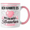 Trendation - Krankenschwester Tasse Geschenk Propofol Spritze Geschenk Krankenschwestern Kaffeetasse Ärtzin Arzthelferin Sei Nett Zu Mir (Rosa)