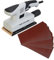 135W Electric 1/3 Sheet Orbital Sander with Dust Extraction Port and 31 Mixed Grit Sanding Sheets