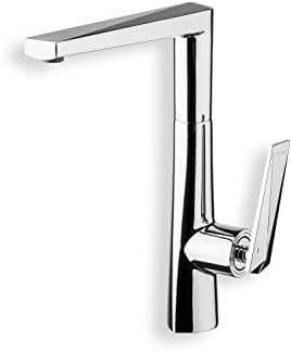 Sagittarius One 44S1 Küchenarmatur | 360° Drehung Schwenkbarer Wasserhahn Küche aus Verchromtes Messing | Design Spültischarmatur Küche mit Keramikkartusche | Niederdruck Armatur Küche