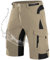 Wespornow Kurze Hosen Herren Cargo Shorts Herren mit 6 Taschen Arbeitshosen Männer Kurz Bermuda Wanderhose Fahrradhose Cargohose Chino Stretch Sommer Wandershorts MTB Hose (Beige, L)