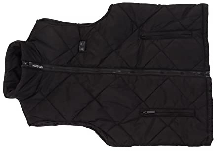 RiToEasysports Chaleco Calefactable para Niños, Chaleco Calefactor de 13 Zonas, Chaqueta Calefactora Eléctrica USB para Niños y Niñas, Actividades Al Aire Libre, Ocio en el Hogar, Negro