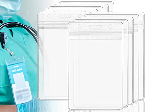 ZoeTekway 10 Stück Transparent Ausweishülle Kartenhalter Ausweis Wasserdichte Scheckkartenhüll für perfekten Karten Schutz für Führerschein und Andere Scheckkarten