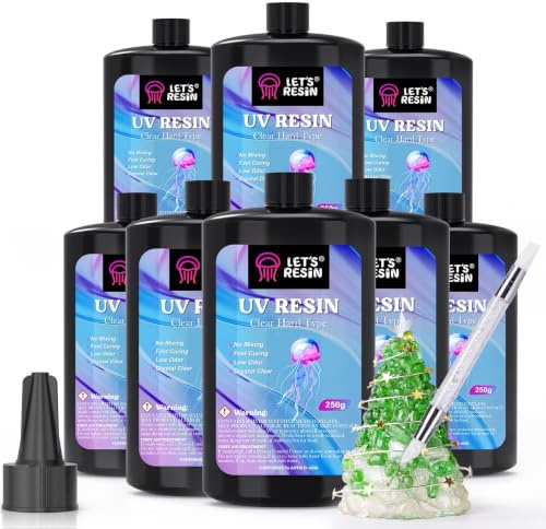 LET'S RESIN UV-Harz, 2000 g UV-Harz-Set