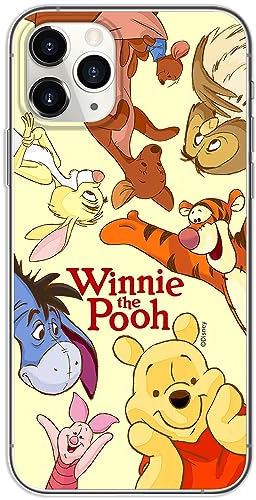 ERT GROUP mobile phone case for Iphone 11 PRO original and officially Licensed Disney pattern Winnie the Pooh & Friends 046 optimally adapted to the shape of the mobile phone, case made of TPU