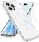 zelaxy Magnetische Kristallklar für iPhone 15 Pro Max Hülle, Hochtransparente Abdeckung Kompatibel mit Magsafe, Anti-Rutsch-Stoßfänger, Nie Gelb Schutzhülle für iPhone 15 Pro Max 6,7 Zoll (Weiß)
