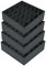 Joyoldelf 4 Stück Aufbewahrungsboxen für Socken und Unterwäsche, 24 Zellen Faltbare Boxen (Faltbox, Drawer Dividers, Schubladen Organizer Stoffboxen zum Aufbewahren von Socken（Dunkelgrau）