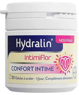 Hydralin IntimiFlor - Complément alimentaire - Un programme de 30 jours pour le confort intime féminin - 30 comprimés - Fabriqué en France