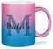 glitzertassen.de® | Namenstasse mit Buchstabe | Personalisiert| Tasse mit Glitzer | Geschenkidee | Keramik | 330 ml | Roséblau