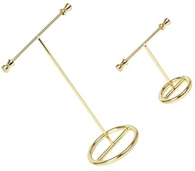 PACKOVE 2st Ohrringständer Schmuckaufbewahrung t Bar Stylischer Aufbewahrungsständer Vintage-ohrringe Ringspeicher-organizer Ring Halskette Halskettenhalter Zähler Eisen