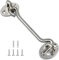TOPYWMSP Hook and Eye Latch 1Pcs 6 Inch Stainless Steel Cabin Hook for Door,Gate,Window(150mm)