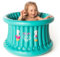 Cupcake Babies Big - Bañera hinchable, cómoda para niños de hasta 1 año a 6 años, apta para uso interior y exterior, diámetro 57 cm x 35 cm, color turquesa