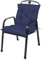 TexDeko® Garden Gartenstuhl Auflage Niedriglehner 40 x 40 x 40 cm Sitzkissen wasserabweisend Outdoor Rückenkissen niedrig Stuhlkissen hoher Komfort (Dunkelblau)