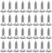 50 Stück 3mm Gitarren Bass Schlagbrett Schrauben Schlagbrett Schrauben Bass Schlagbrett Schraubensatz Für Fender Strat St Tele Tl Stratocaster Telecaster Gibson Les Paul Sg Gitarre, Helles Silber