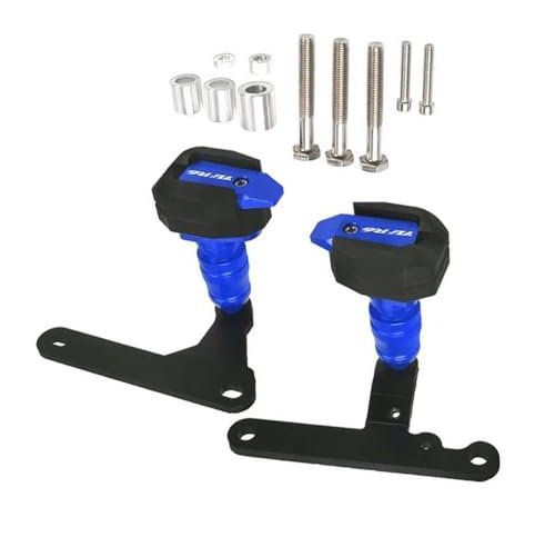 GuyAna Aufprallschutz Sturzpad Für Rahmenschieber Für Yamaha YZF-R6 YZFR6 2017-2023 2022 2021 2020 2019 2018 Motorrad-Absturzsicherung(Blu)