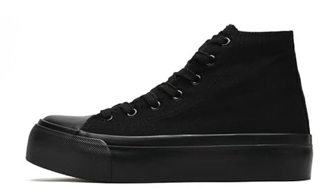 xinran & shengli Herren High Top Sneakers Unisex Herren Damen Platform Canvas Schuhe Sportschuhe Walking Schuhe