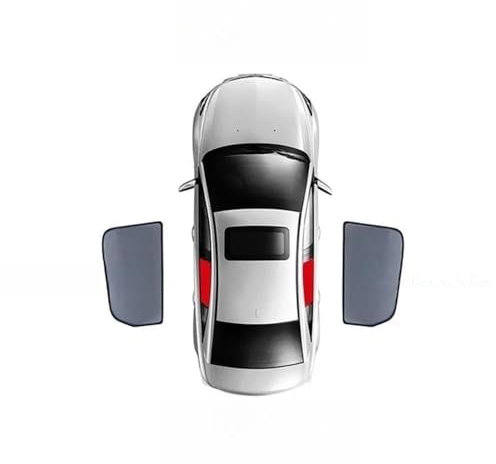 DIINJ Parasol Coche Ventana Lateral Trasera Parasol para Ventana Lateral de Coche Cortina Visera de Ventana Lateral Trasera para Cruze para Sedan 2016-2023(2PCS Rear)