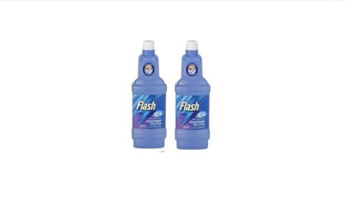 Flash powermop refils bundle - 2 x bottles Each 1.25L, PowerMop liquid solution, Streak-free floor cleaner Citrus Scent