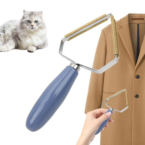 Couch Lint Remover, Reusable Fuzz Lint Remover Brush for Clothes, Manual Portable Fabric Shaver, Double Sided Fuzz Lint Scraper for Removing Dust and Pet Hair from Clothing and Furniture
