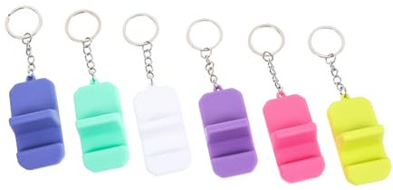 SECFOU Support De Téléphone Portable 6 Pcs Mini Support De Téléphone Porte-clés