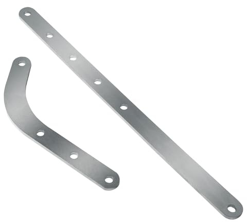 Garage Door Curved Opener Bracket Arm, Garage Door Opener Connector, Compatible with Most Garage Doors, Black (Silver)
