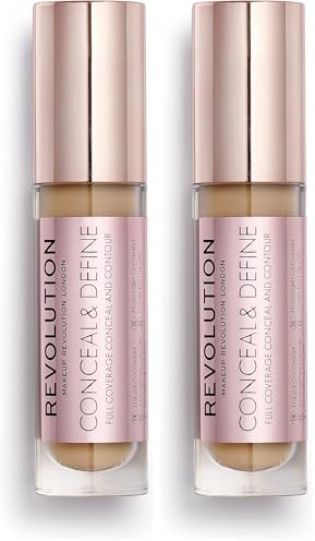 MakeUp Revolution Concealer C10.5 verbergen und definieren, 5 ml (Packung mit 2)