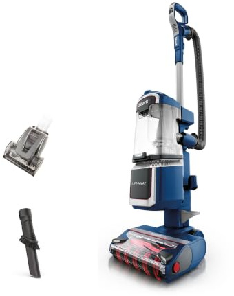 Shark DuoClean Lift-Away Upright Vacuum Cleaner with Pet Tool and 2-in-1 Duster Crevice Tool, Reveal Technology, Portable Mode, Anti Hair Wrap Plus, 8m Power Cord, LED Headlights, Navy LA400UKT