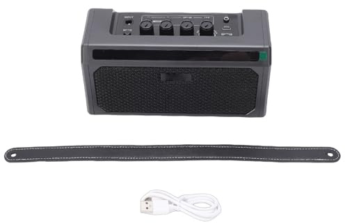 Haut-Parleur Portable SustVita pour la Pratique de la Guitare avec Sortie 10 W et connectivité Bluetooth 5.3 Haut-Parleur Rechargeable avec Prise Casque pour Les Performances de