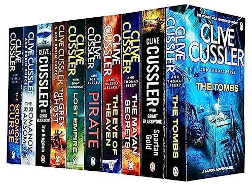 Clive Cussler Fargo Adventures Collection 10-Bücher-Set (Spartan Gold, Lost Empire, Das Königreich, Die Gräber, Die Geheimnisse der Maya, Auge des Himmels, Der Salomo-Fluch, Pirat, Romanov Ransom, Gr