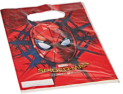 Generique - Spiderman-Geschenktüten 6 Stück bunt
