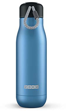 Zoku Trinkflasche, Edelstahl, Blau, 500ml